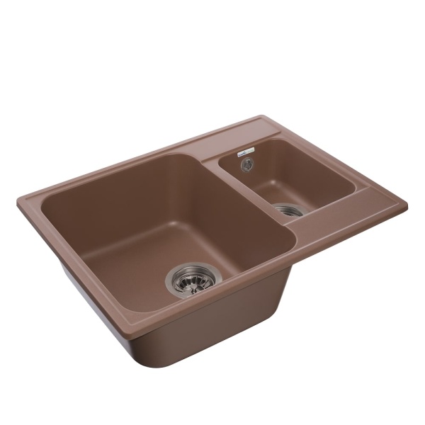 Мойка QUARZ 09, терракот