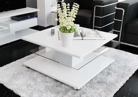 Журнальный стол Diamond 1 белый глянец