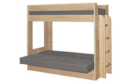 Диван-Кровать Двухъярусная Станислав с Матрасом/Разные Цвета Ш-2090 х  Г-860- х 1730 мм