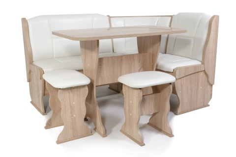 Кухонный Уголок Орхидея/Разные Цвета (Диван + Стол + Табуреты)