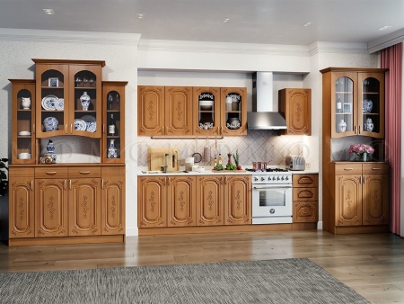 Набор (Кухонный Гарнитур Лиза-2 МДФ 2000 мм + Буфет 1400 мм + Буфет 800 мм)/Разные Цвета